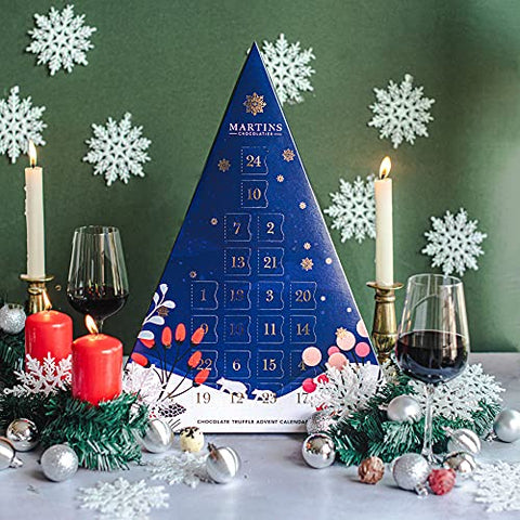 Martin’s Chocolatier Chocolate Advent Calendar | Belgian Chocolate Truffles | Handmade Chocolate Gift | Christmas Chocolates (Berry)