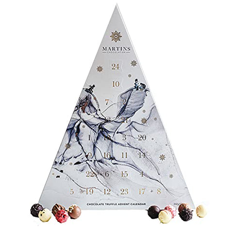 Martin’s Chocolatier Chocolate Advent Calendar | Belgian Chocolate Truffles | Handmade Chocolate Gift | Christmas Chocolates (Marble)