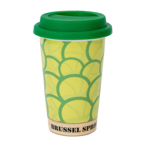 Brussel Sprouts Double Walled Ceramic Travel Mug