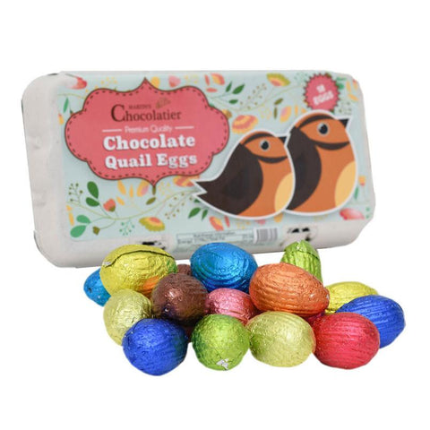 Filled Chocolate Quail Eggs