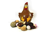 Martins Chocolatier Luxury Exquisite Handmade  Milk Chocolate Hen with an assortments Of Mini Filled Easter Eggs  - Easter Chocolate