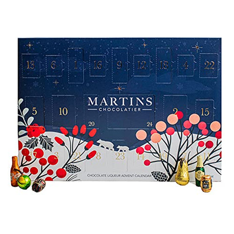 Martin’s Chocolatier Chocolate Liqueur Advent Calendar | Chocolate Advent Calendar | Chocolate Gift | French Chocolates | Vegan Chocolates