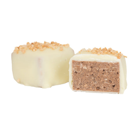 1kg box of 'Darcy' Milk Chocolate Centered Praline Enrobed in White Chocolate