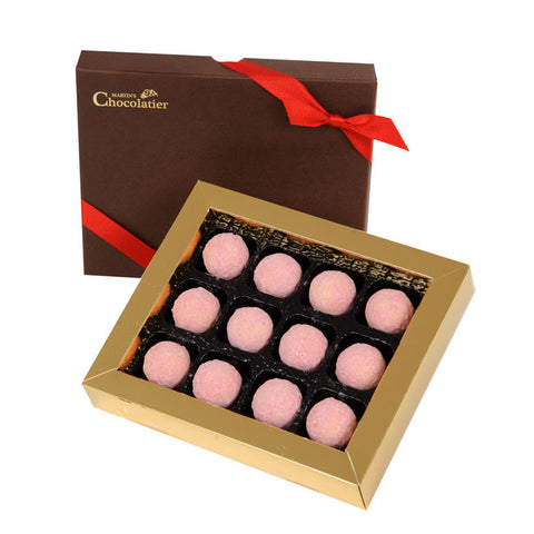 Champagne And Strawberries Pink Truffle Premium Giftbox