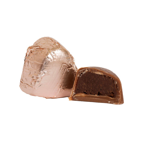 1kg box of 'Romeo' Heart Shaped Marc De Champagne Belgian Milk Chocolates
