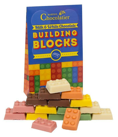 Milk and White Chocolate Building Blocks