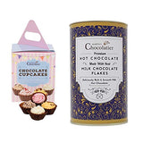Chocolate Cupcakes & Milk Hot Chocolate | Drinking Chocolate | Flavoured Chocolates | Chocolate Gift | Chocolate Bundle