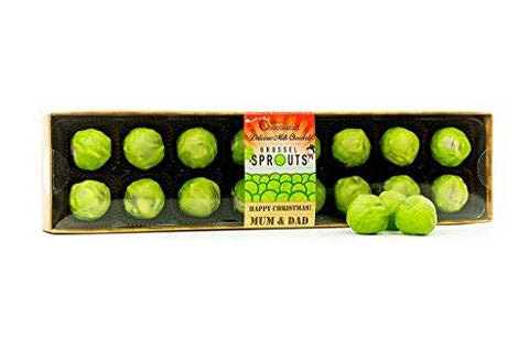 Chocolate Brussels Sprouts - Mum and Dad Caption