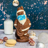 Martin’s Chocolatier Chocolate Santa with Face Mask | Festive Chocolate Gift | White Chocolate Truffles | Milk Chocolate, White Chocolate and Dark Chocolate