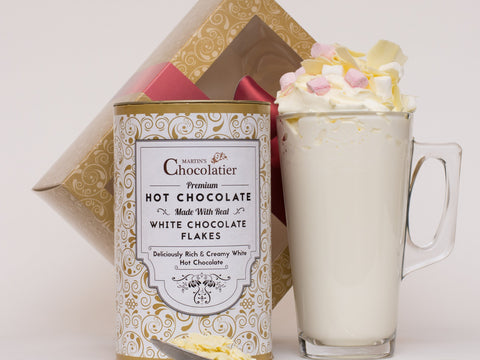 Martins Chocolatier Luxury White Hot Chocolate gift set